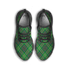 Irish Tartan Saint Patrick's Day Print Pattern Black Running Shoes-grizzshop