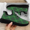 Irish Tartan Saint Patrick's Day Print Pattern Black Walking Shoes-grizzshop