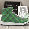 Irish Tartan Saint Patrick's Day Print Pattern High Top Sneakers-grizzshop