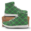 Irish Tartan Saint Patrick's Day Print Pattern High Top Sneakers-grizzshop