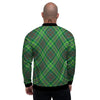 Irish Tartan Saint Patrick's Day Print Pattern Men's Bomber Jacket-grizzshop