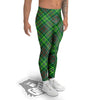 Irish Tartan Saint Patrick's Day Print Pattern Men's Leggings-grizzshop