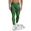 Irish Tartan Saint Patrick's Day Print Pattern Men's Leggings-grizzshop