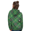 Irish Tartan Saint Patrick's Day Print Pattern Women's Hoodie-grizzshop