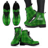 Irish Tartan Women`s Leather Boots-grizzshop