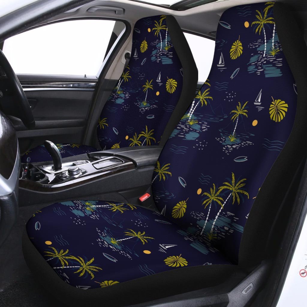 Island Palm Tree Hawaiian Print Car Seat Covers-grizzshop