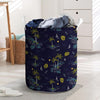 Island Palm Tree Hawaiian Print Laundry Basket-grizzshop