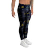 Island Palm Tree Hawaiian Print Men's Leggings-grizzshop