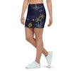 Island Palm Tree Hawaiian Print Mini Skirt-grizzshop