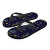 Island Palm Tree Hawaiian Print Women's Flip Flops-grizzshop