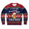 It's The Most Wonderful Time For A Beer Ugly Christmas Sweater-grizzshop