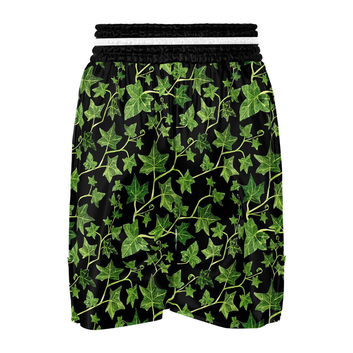 Ivy Leaf Green Print Boxing Shorts-grizzshop