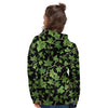 Ivy Leaf Green Print Women's Hoodie-grizzshop