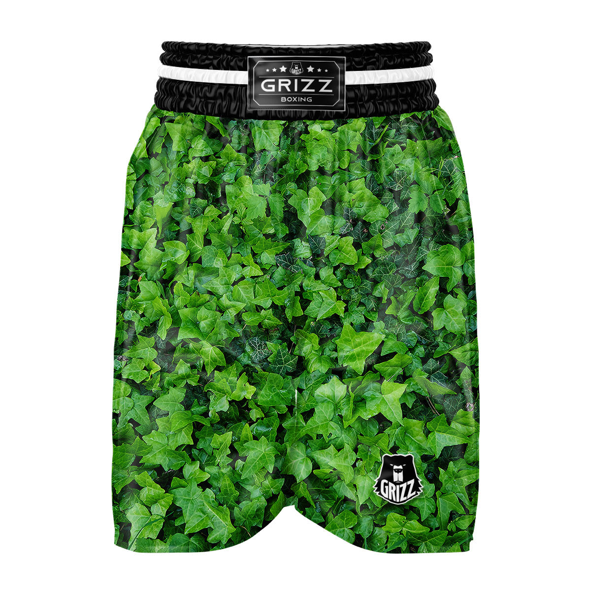 Ivy Wall Green Print Boxing Shorts-grizzshop