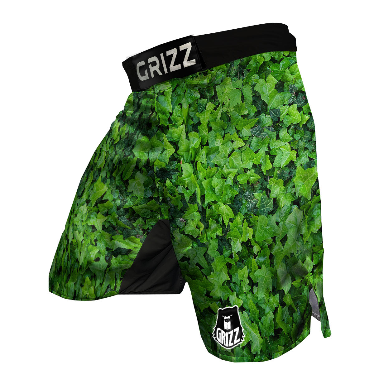 Ivy Wall Green Print MMA Shorts-grizzshop