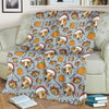 Jack Russell Dog Christmas Pattern Print Blanket-grizzshop