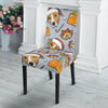 Jack Russell Dog Christmas Pattern Print Chair Cover-grizzshop