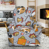 Jack Russell Dog Christmas Pattern Print Recliner Cover-grizzshop