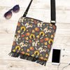 Jack Russell Dog Pattern Print Crossbody Bags-grizzshop