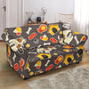 Jack Russell Dog Pattern Print Loveseat Cover-grizzshop