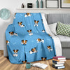 Jack Russell Dog Print Pattern Blanket-grizzshop