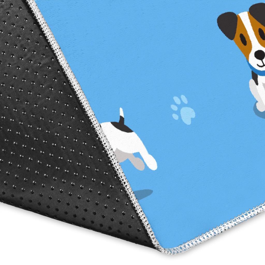 Jack Russell Dog Print Pattern Floor Mat-grizzshop