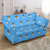 Jack Russell Dog Print Pattern Loveseat Cover-grizzshop