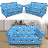 Jack Russell Dog Print Pattern Loveseat Cover-grizzshop