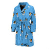 Jack Russell Dog Print Pattern Men Long Robe-grizzshop