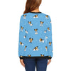 Jack Russell Dog Print Pattern Women Crewneck Sweatshirt-grizzshop