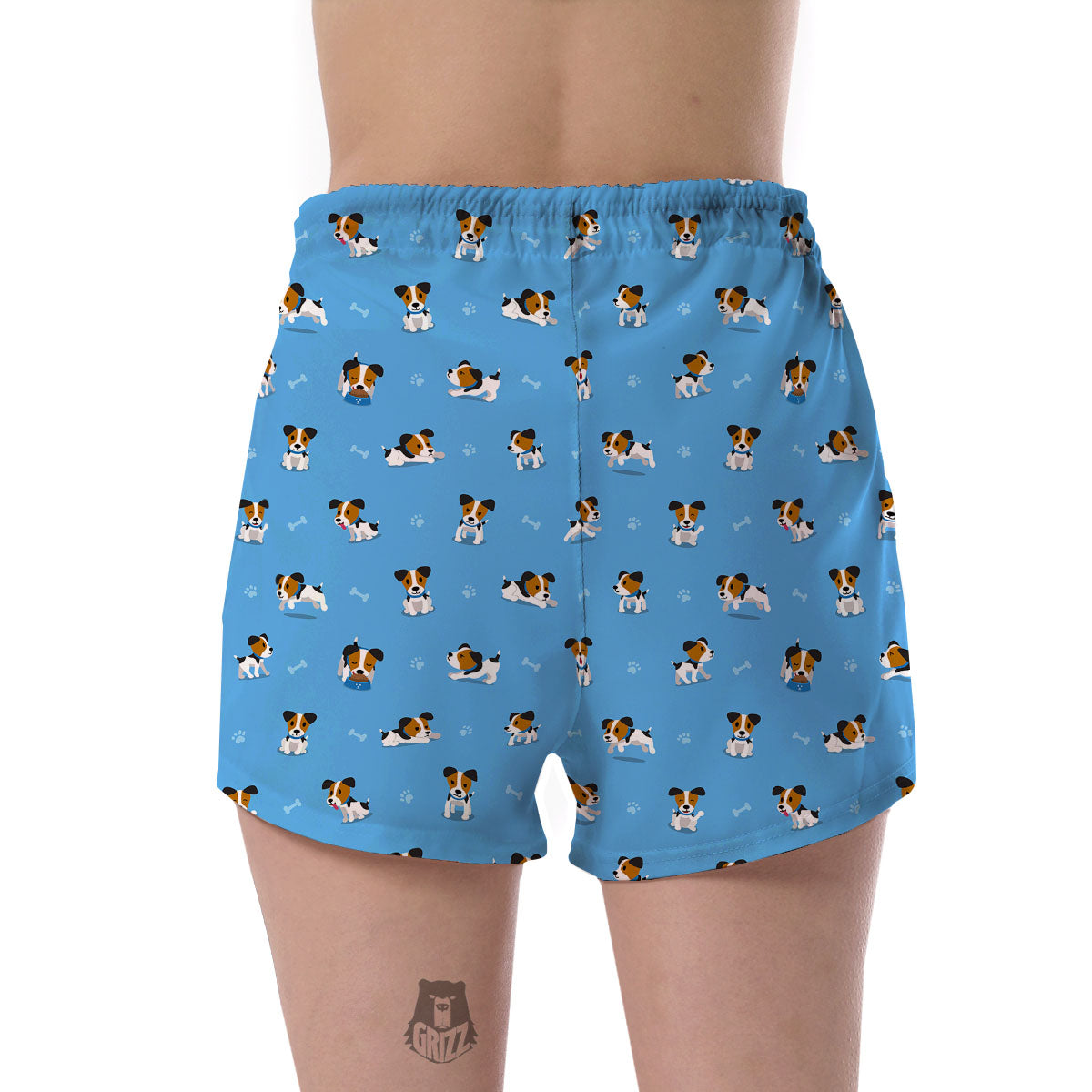 Jack Russell Dog Print Pattern Women's Shorts-grizzshop