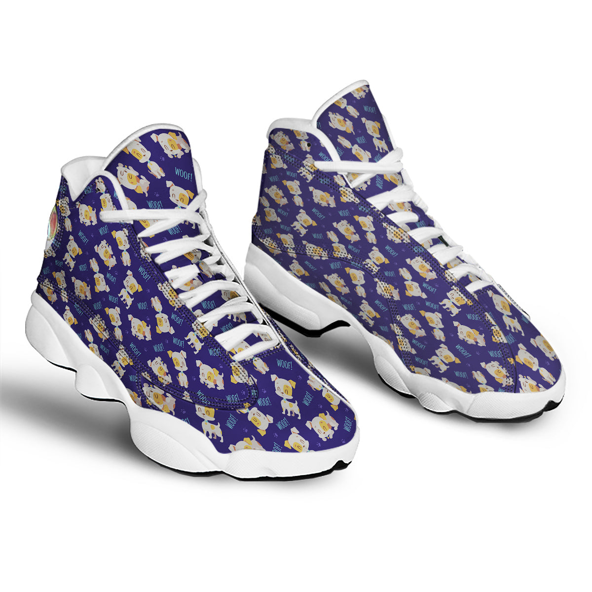 Jack Russell Terrier Cute Print Pattern White Basketball Shoes-grizzshop