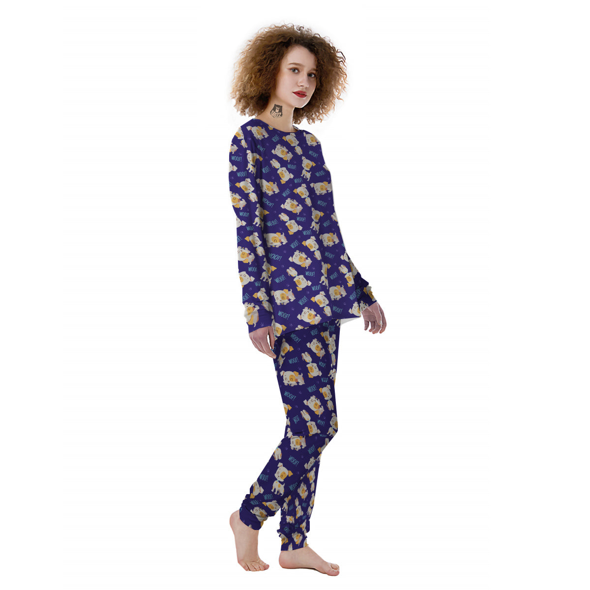 Jack Russell Terrier Cute Print Pattern Women's Pajamas-grizzshop