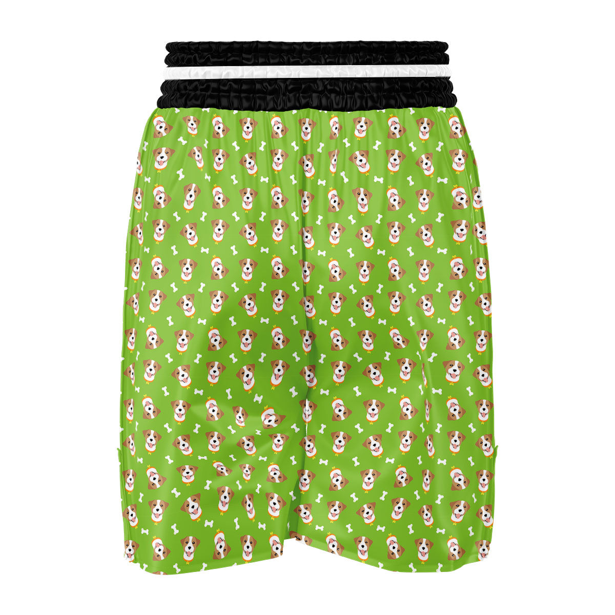 Jack Russell Terrier Happy Print Pattern Boxing Shorts-grizzshop