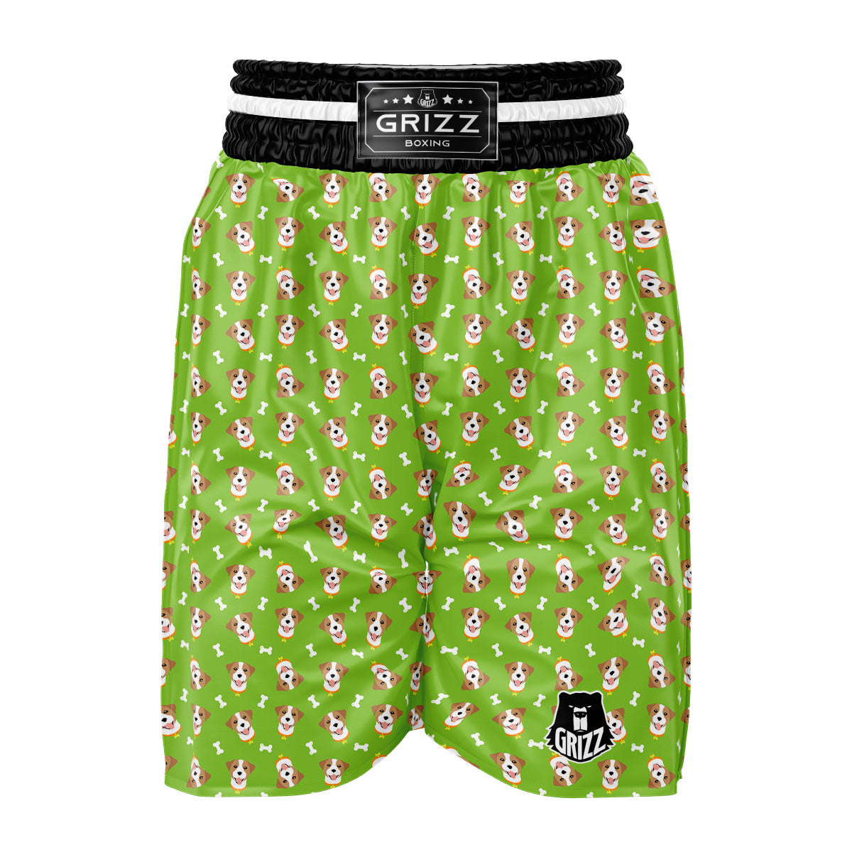 Jack Russell Terrier Happy Print Pattern Boxing Shorts-grizzshop