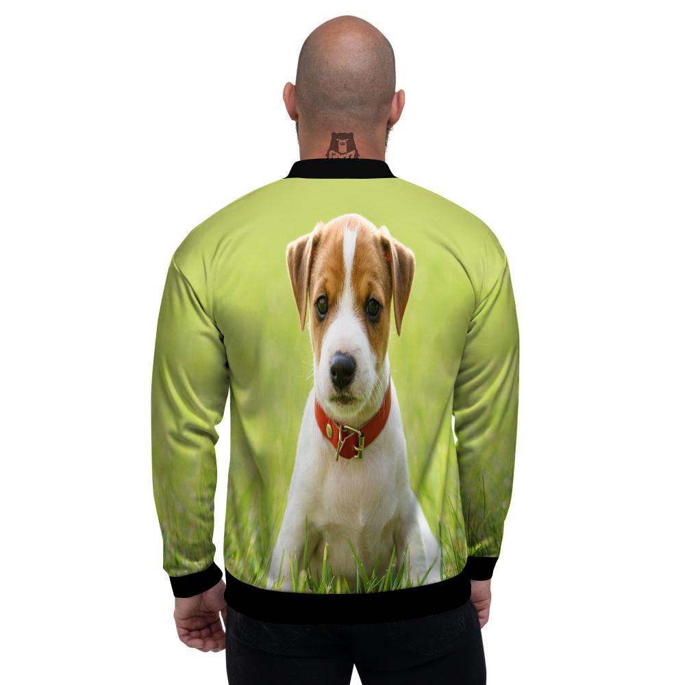 Jack Russell Terrier Little Print Men's Bomber Jacket-grizzshop
