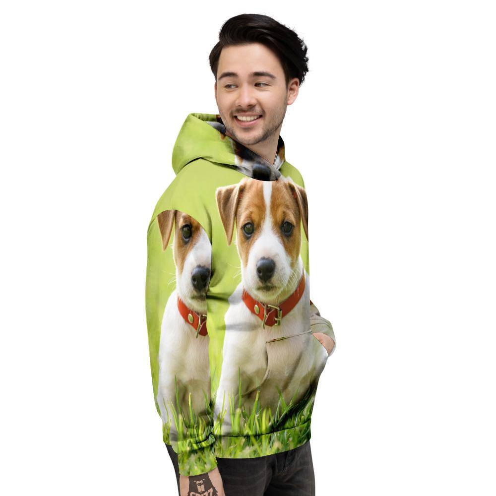Jack Russell Terrier Little Print Men's Hoodie-grizzshop