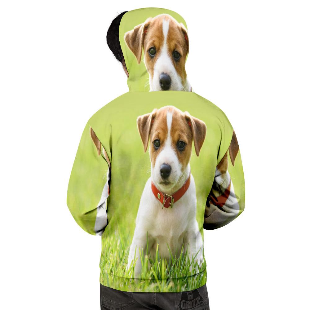 Jack Russell Terrier Little Print Men's Hoodie-grizzshop