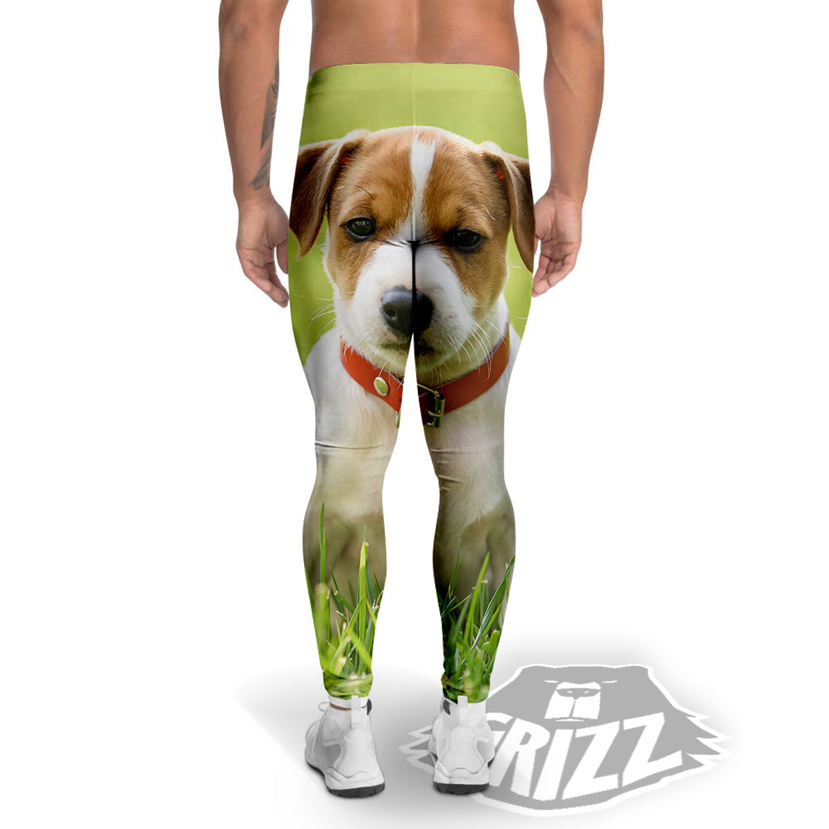 Jack Russell Terrier Little Print Men's Leggings-grizzshop