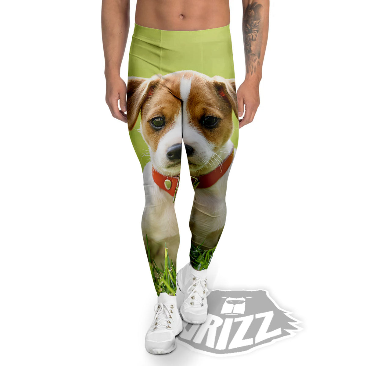 Jack Russell Terrier Little Print Men's Leggings-grizzshop
