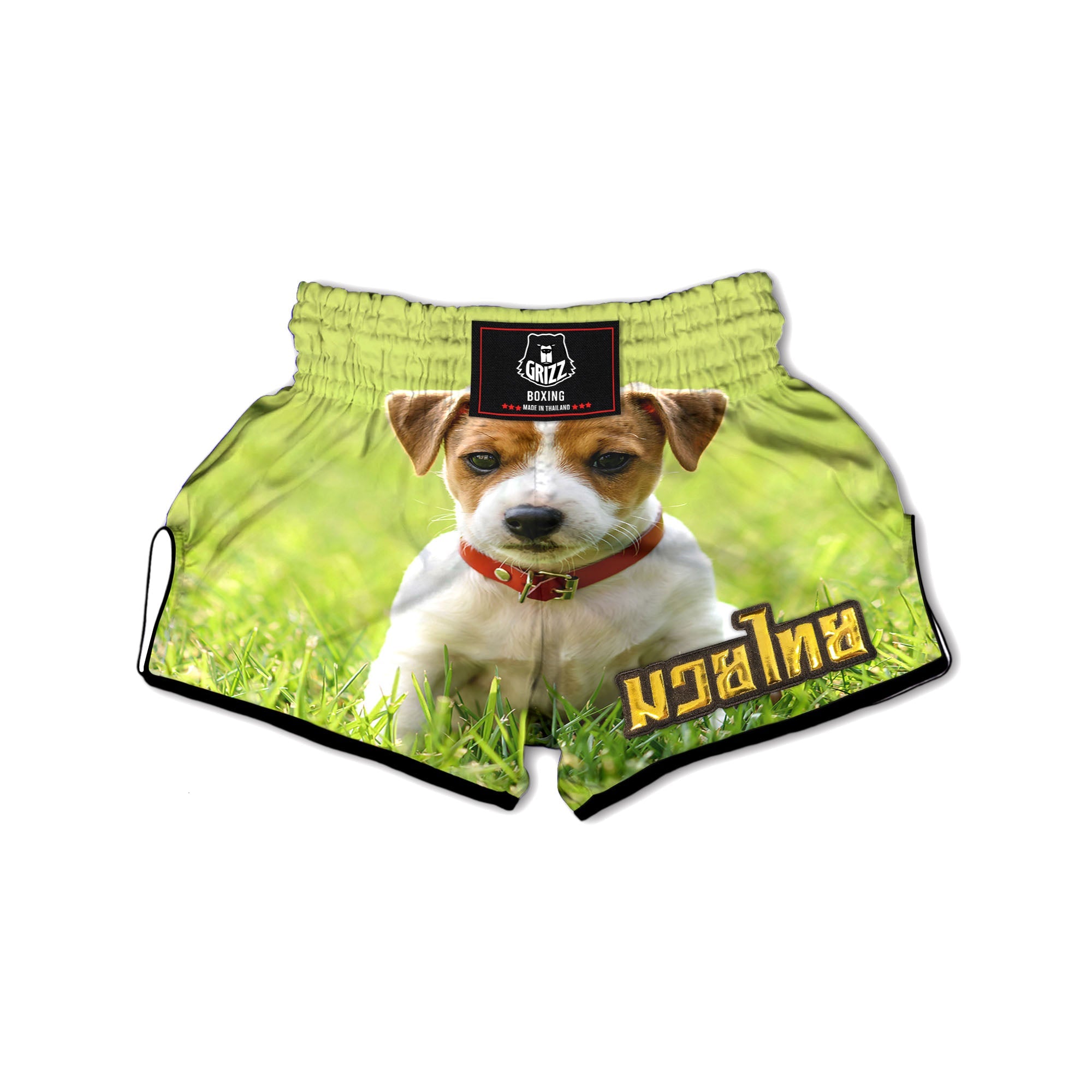 Jack Russell Terrier Little Print Muay Thai Boxing Shorts-grizzshop