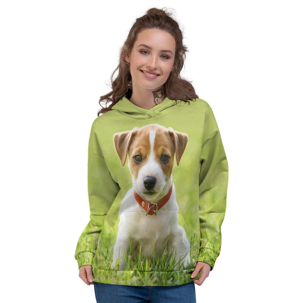 Jack Russell Terrier Little Print Women's Hoodie-grizzshop