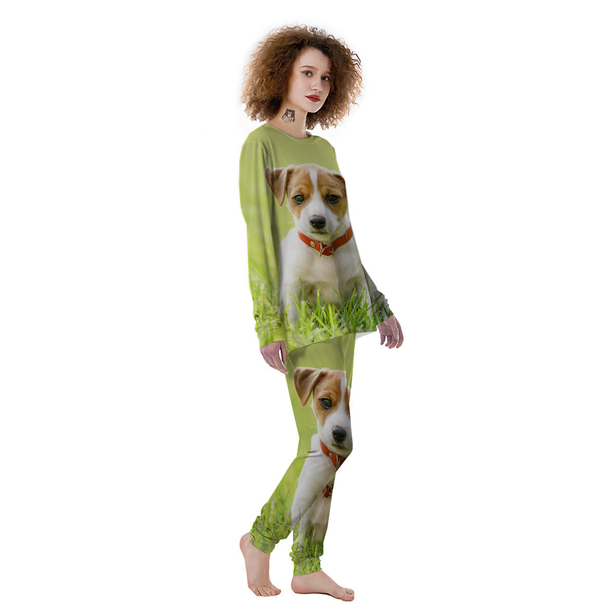 Jack Russell Terrier Little Print Women's Pajamas-grizzshop