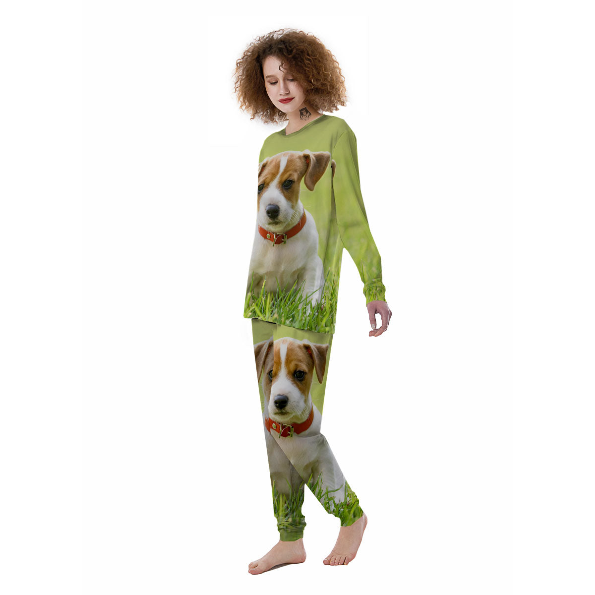 Jack Russell Terrier Little Print Women's Pajamas-grizzshop