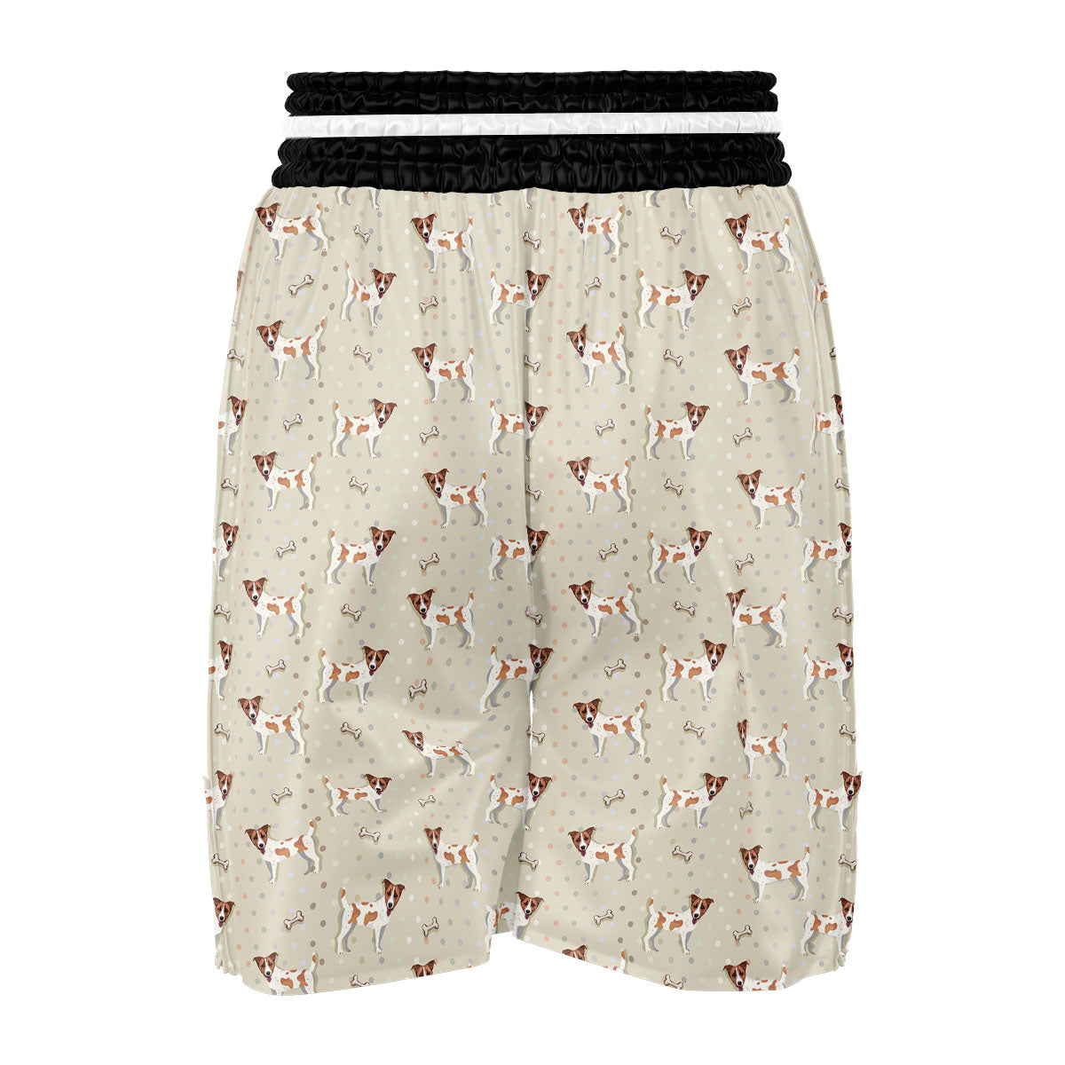 Jack Russell Terrier Polka Dot Print Pattern Boxing Shorts-grizzshop