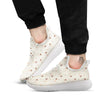 Jack Russell Terrier Polka Dot Print Pattern White Athletic Shoes-grizzshop