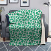 Jade Cow Print Pattern Blanket-grizzshop