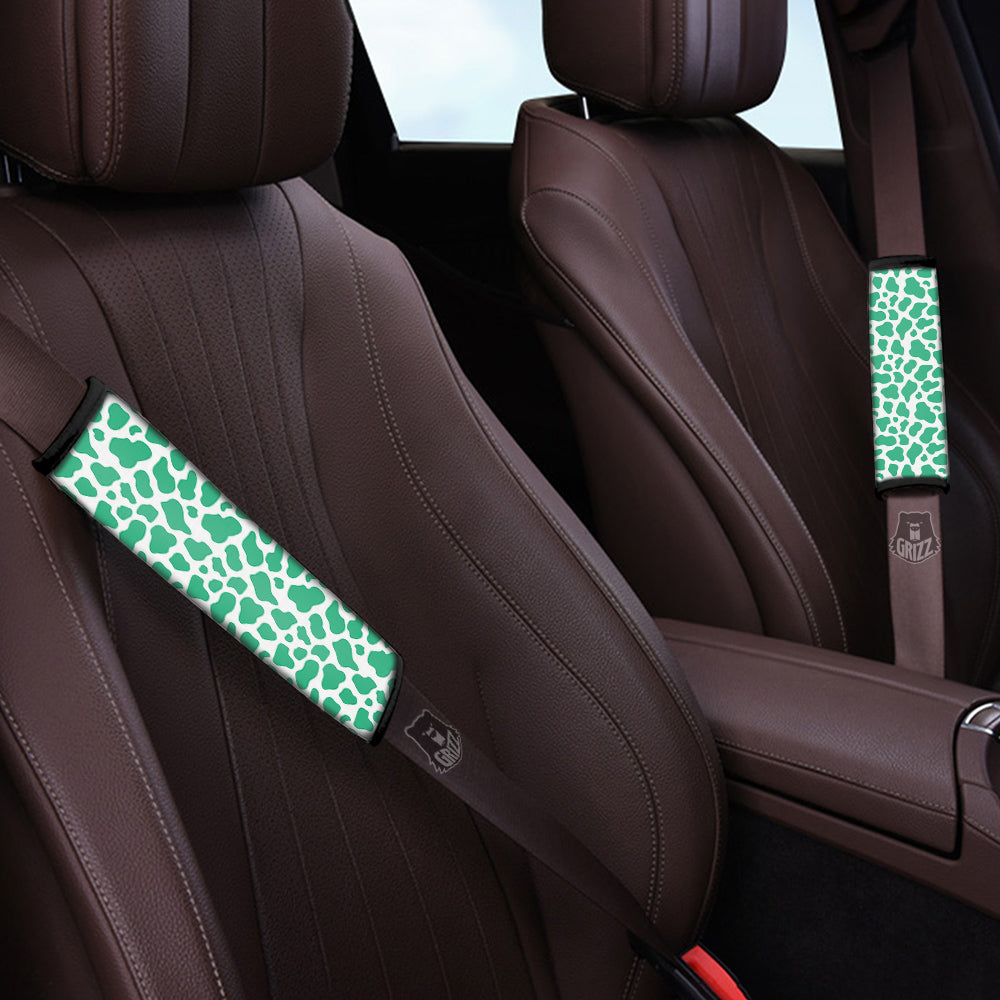 Jade Cow Print Pattern Car Seat Belt Cover-grizzshop