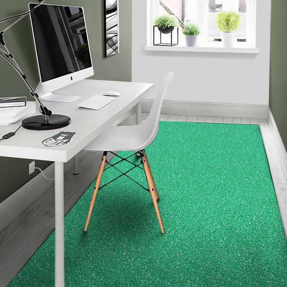 Jade Glitter Texture Print Floor Mat-grizzshop