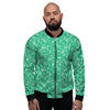 Jade Paisley Bandana Print Men's Bomber Jacket-grizzshop